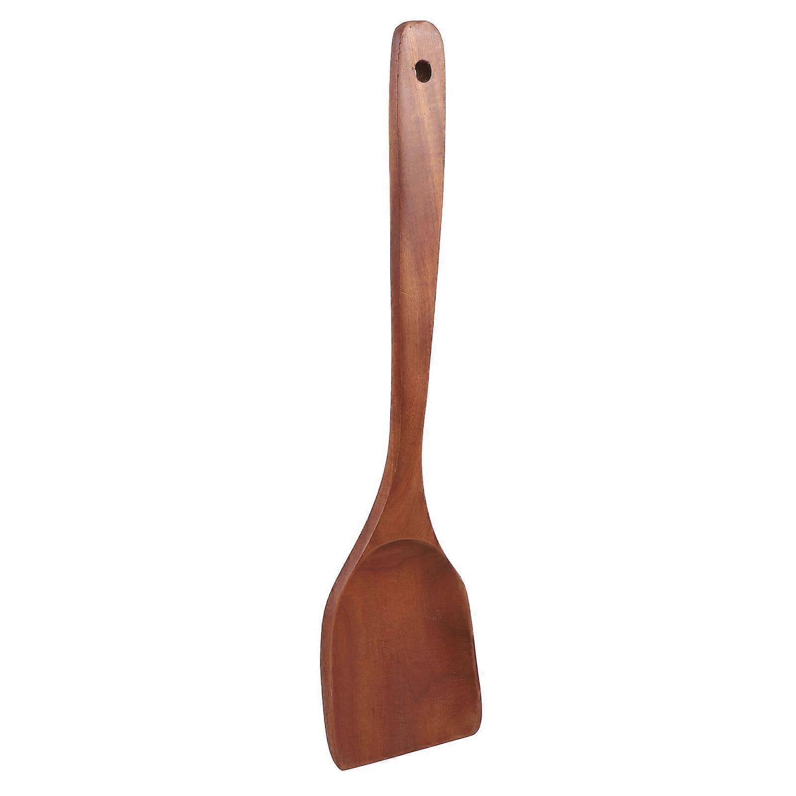 Kitchen Salad Spatula Wood Material Long Handle For Frying Flipping Pancakes 1Set