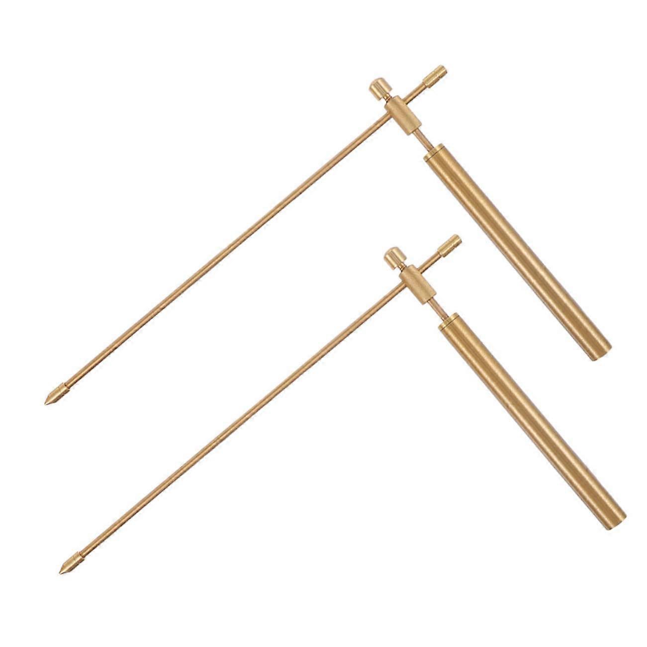 Copper Dowsing Rods Set of 2, Portable Witching Sticks, Outdoor Spirit Hunting Equipment, Pure Copper Divination Tools