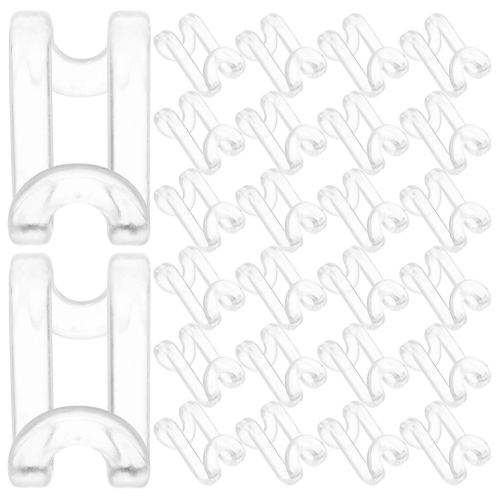 Hook Transparent 4.00X2.80X2.60CM Organizing Wardrobe General Users 60Pcs