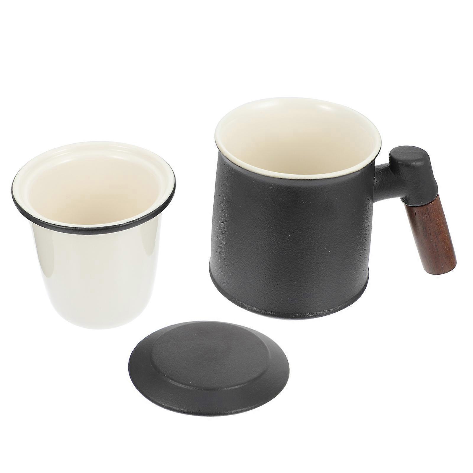 Large Coffee Mug Infuser Office Use Round 400ml 1Set