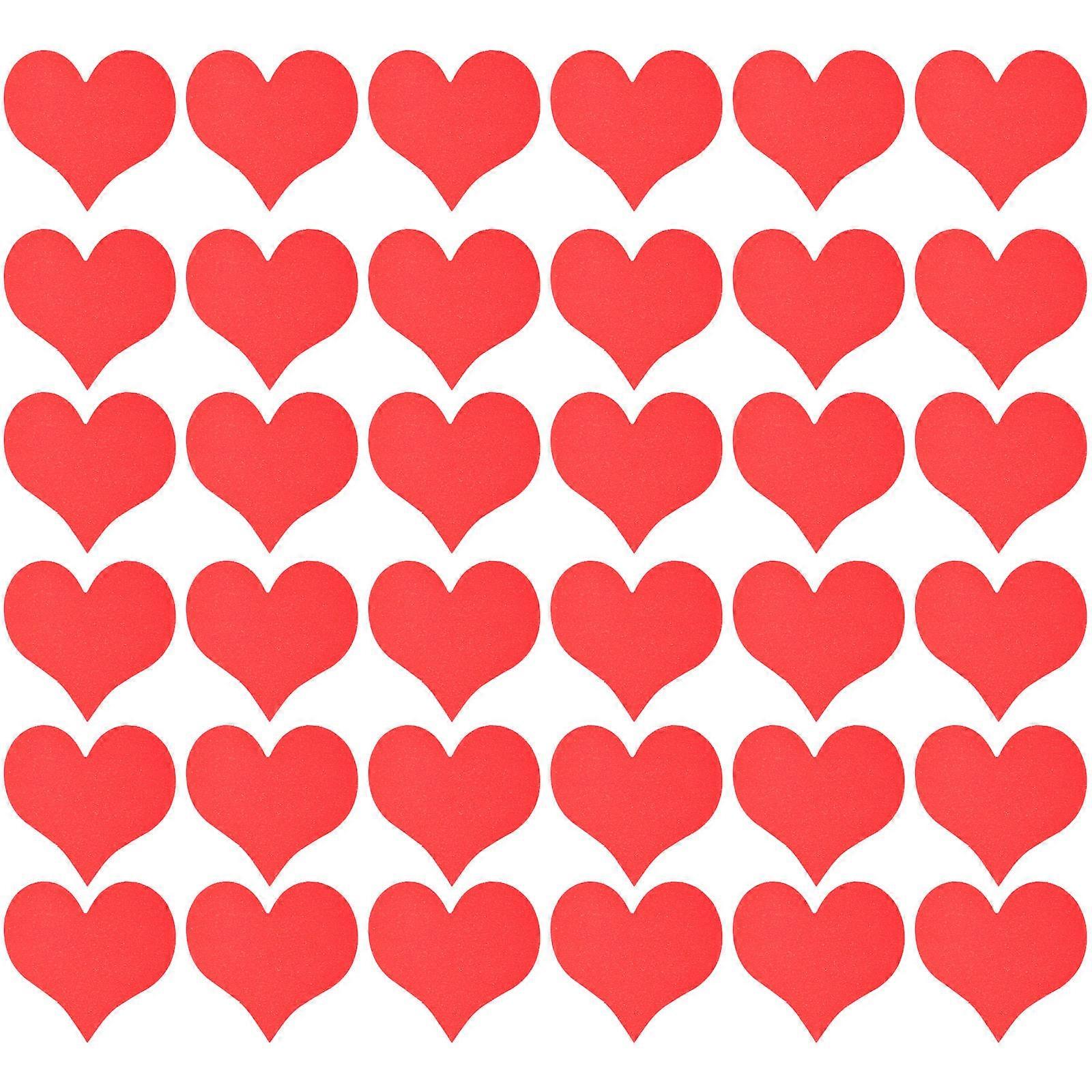 Heart Shape Blank Greeting Cards Pack of 100 – DIY Valentine's Day Cards for Parties, Wall Decor & Easy Writing with Smooth Surface