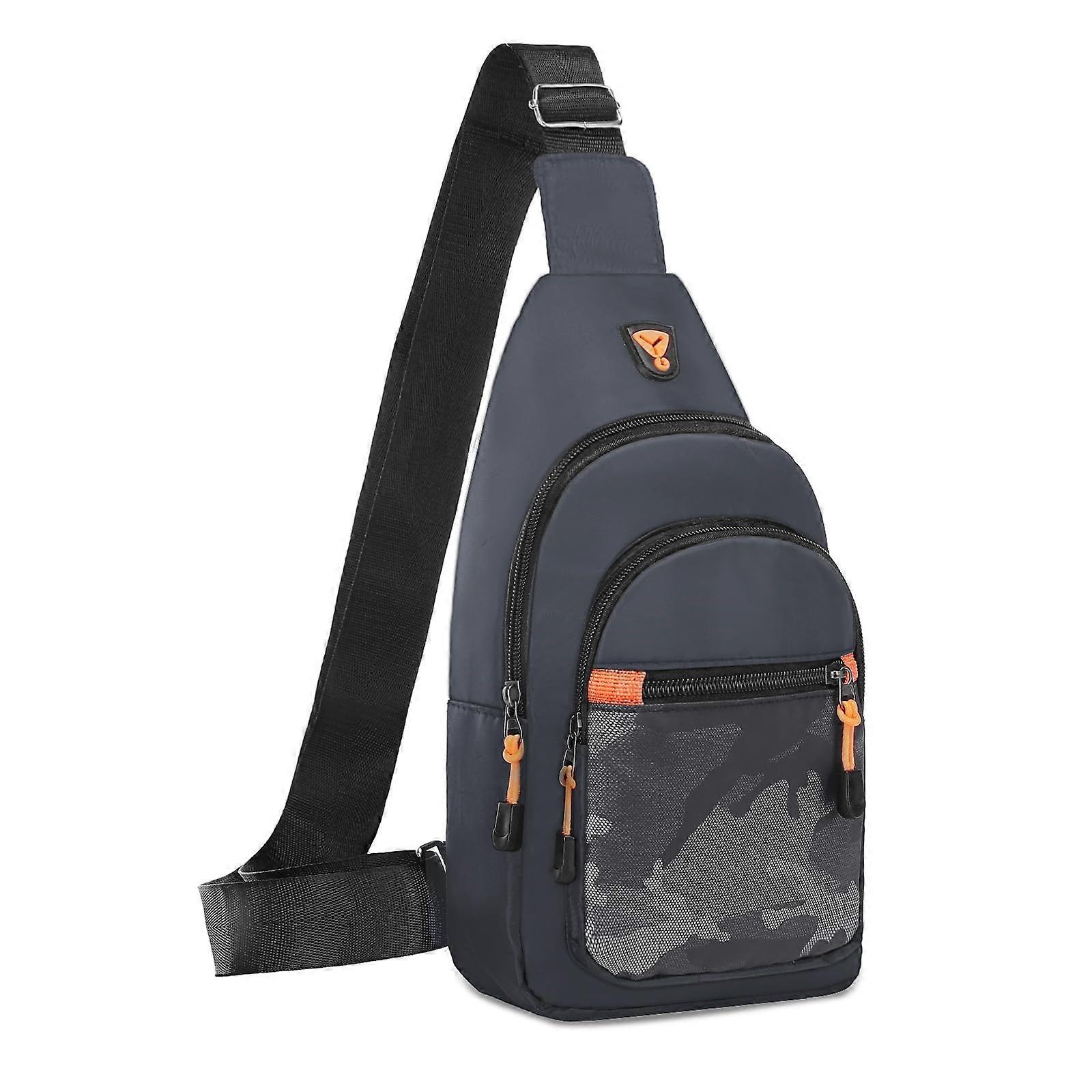 L.L.Bean Black Leather Sling Backpack Crossbody Bag L.L. Bean Mountain Classic Cordura Crossbody Bag 2.9L | The  main image 2