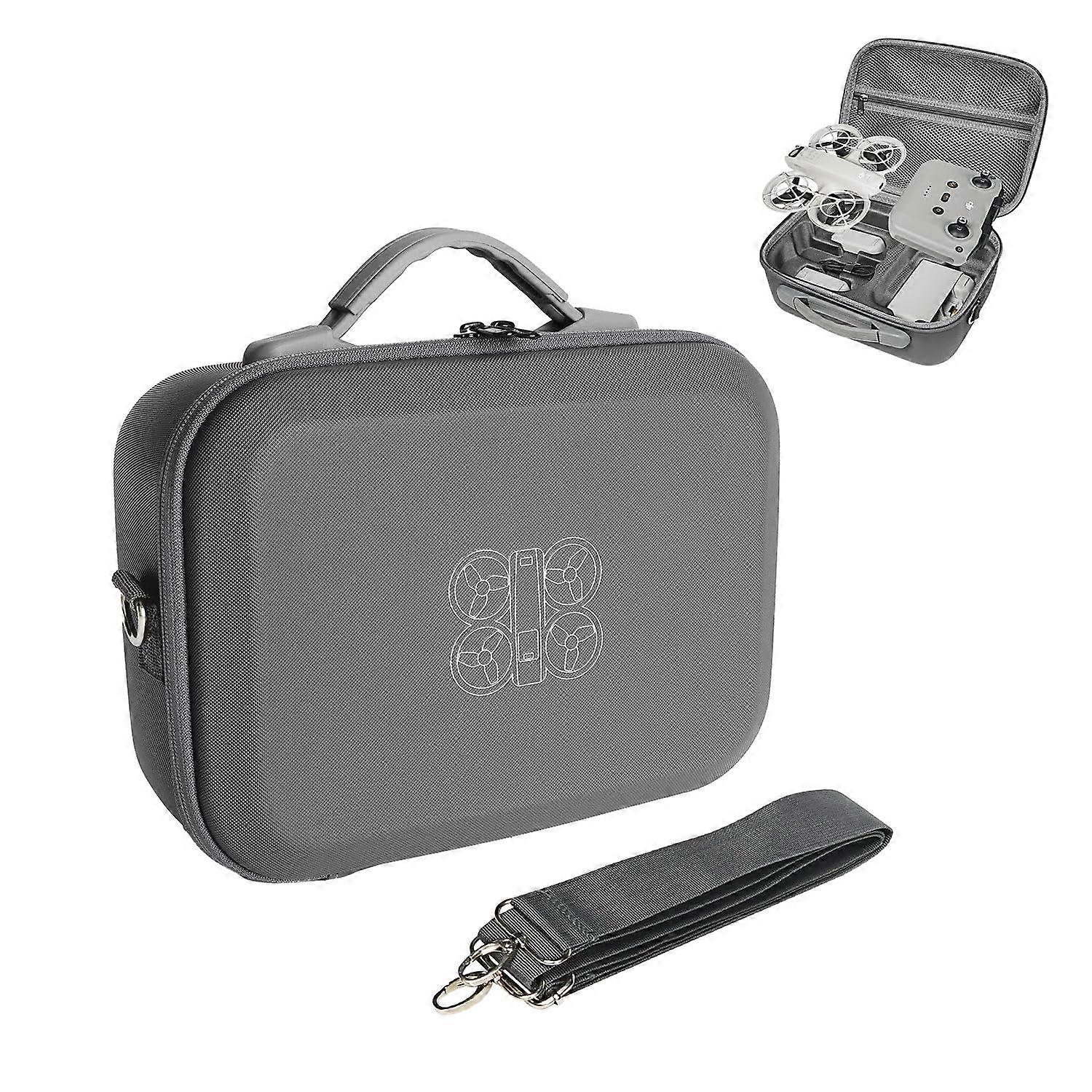 Neo Case Portable PU Leather Shoulder Bag For DJI Neo Fly More Combo Drone Accessories Gray