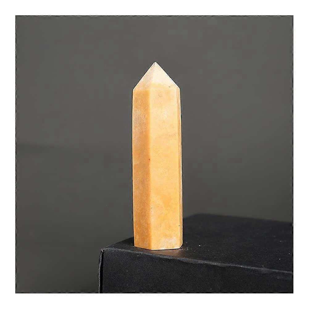 Natural Crystal Point Amethyst Wand Rose Quartz Stone Home Decor (Color: Green Fluorite, Size: 78cm)