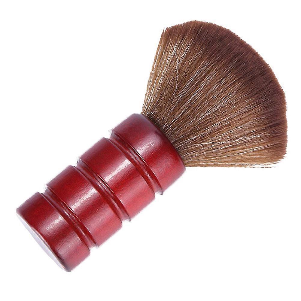 Salon Hair Sweep Hairbrush Portable Size For Personal Barber Shop Use Red Color Fiber Material 1Set