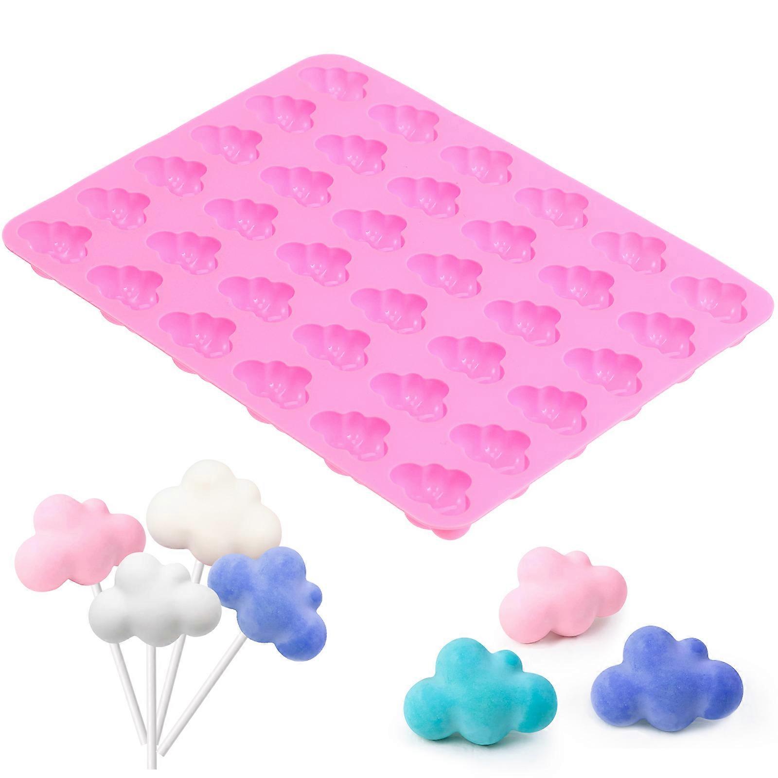 Cloud Silicone Mold Multi-Function Chocolate Mold for Home Pink