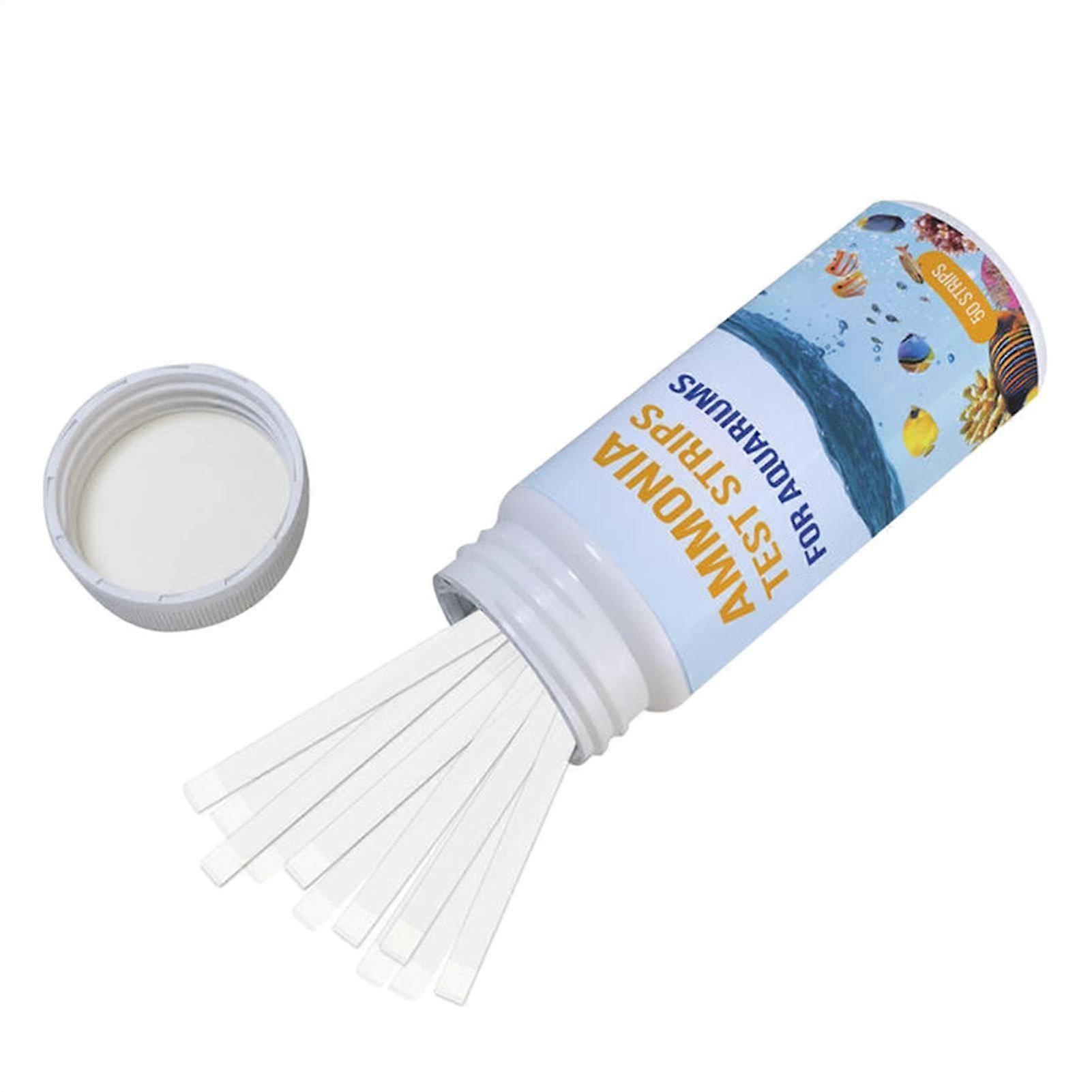Water Test Strips – Ammonia Tester for Aquariums, 50 Pieces, Fast Water Quality Test Kit