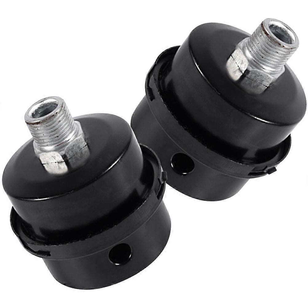 Air Compressor Noise Reducer Muffler For Industrial Use Technicians Metal 2Pcs