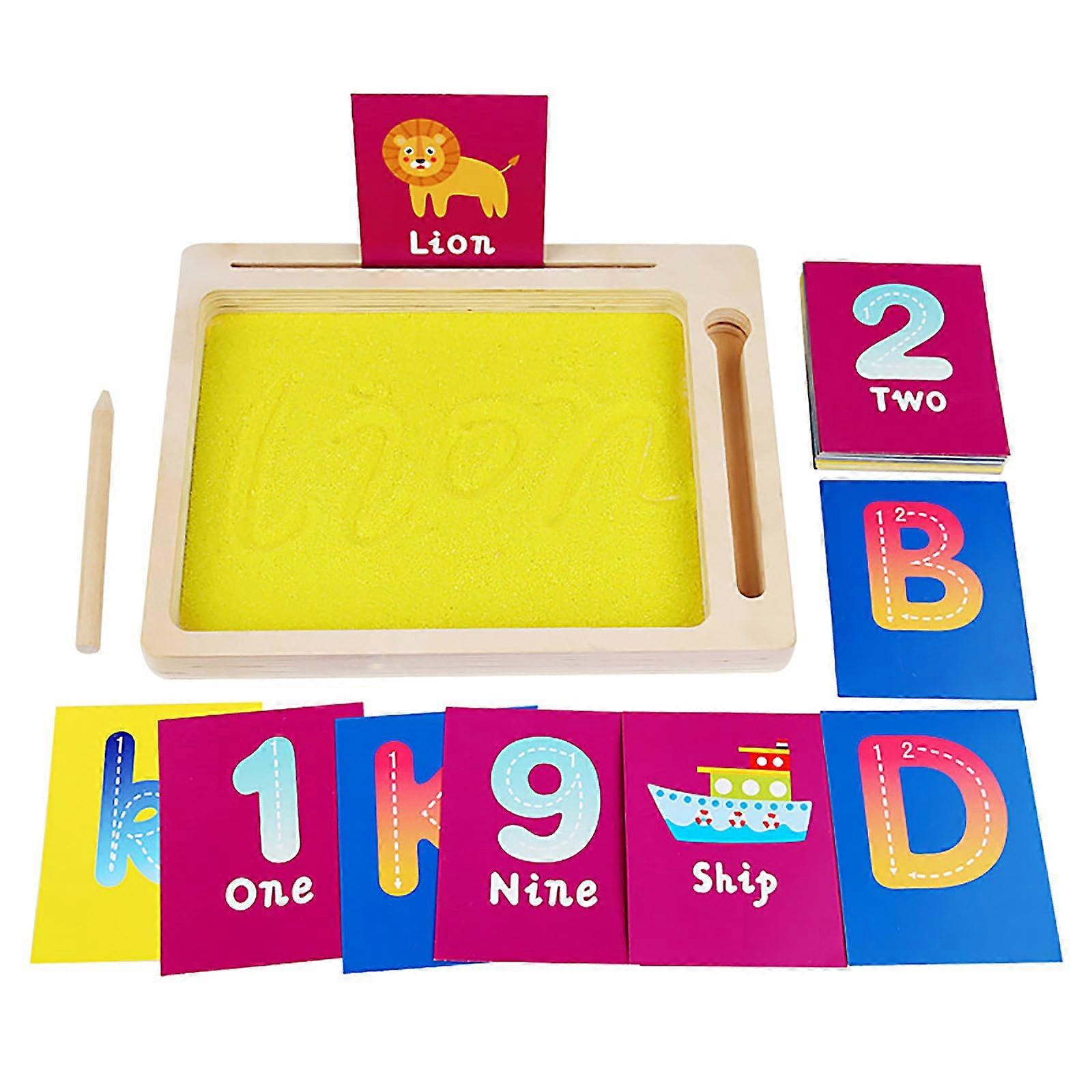 Sandschalen Drawing Board For Kids Letters And Numbers Learning With Pen Cards Set Educational Writing And Painting Toy