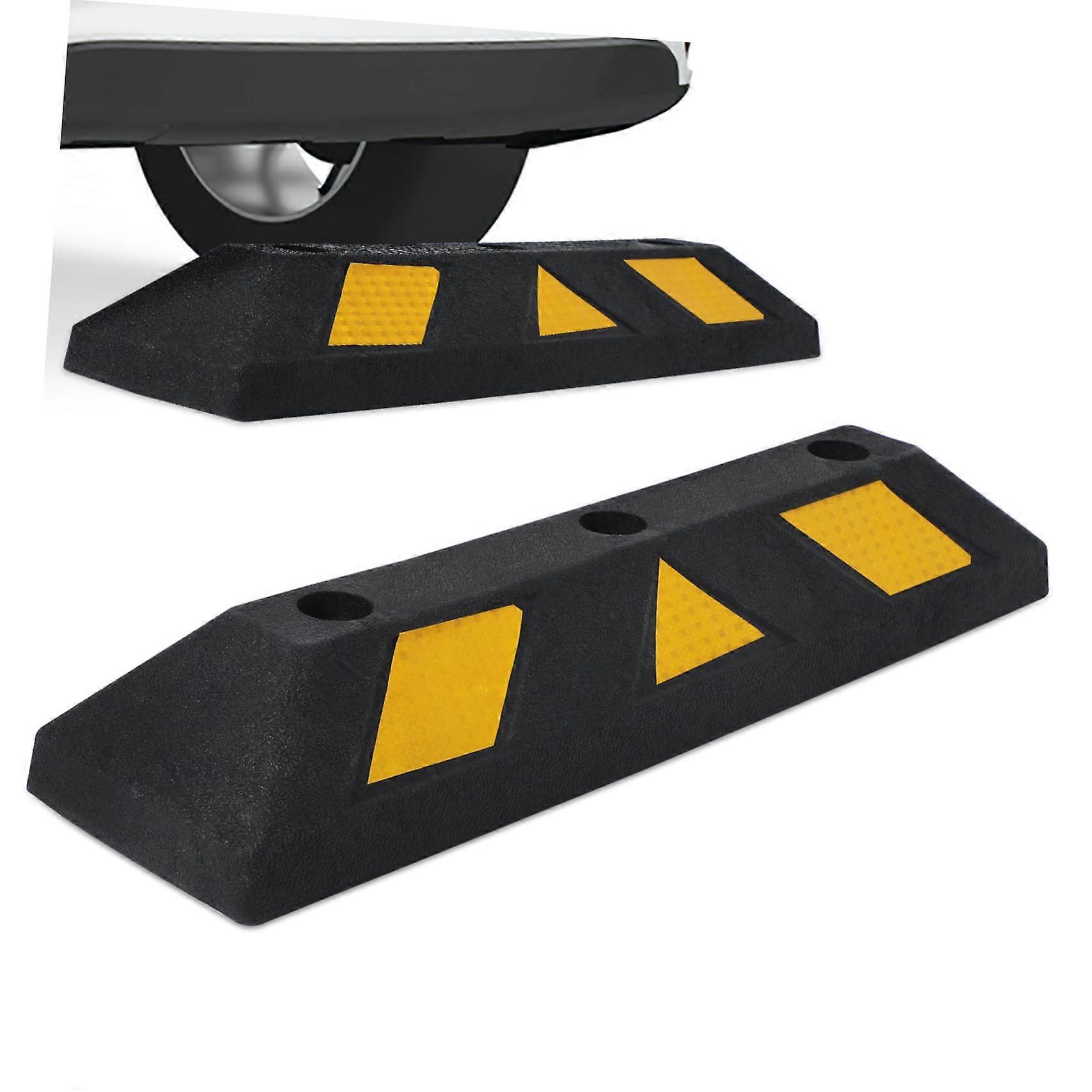 Parkblock Garage Wheel Stopper for Safe Parking Protection, Easy Installation