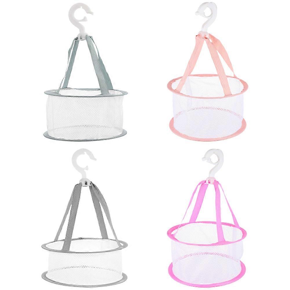 4PCS Makeup Sponge Drying Net Basket, Lotus Matcha Compact Mesh for Efficient Drying of Sponges, Socks & Underwear