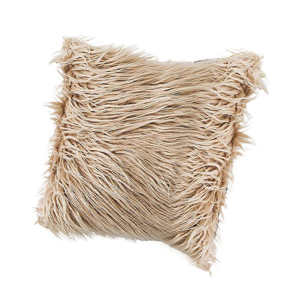 Throw Pillows Plush Throw Pillowcase 45x45cm Coffee Use 1Set