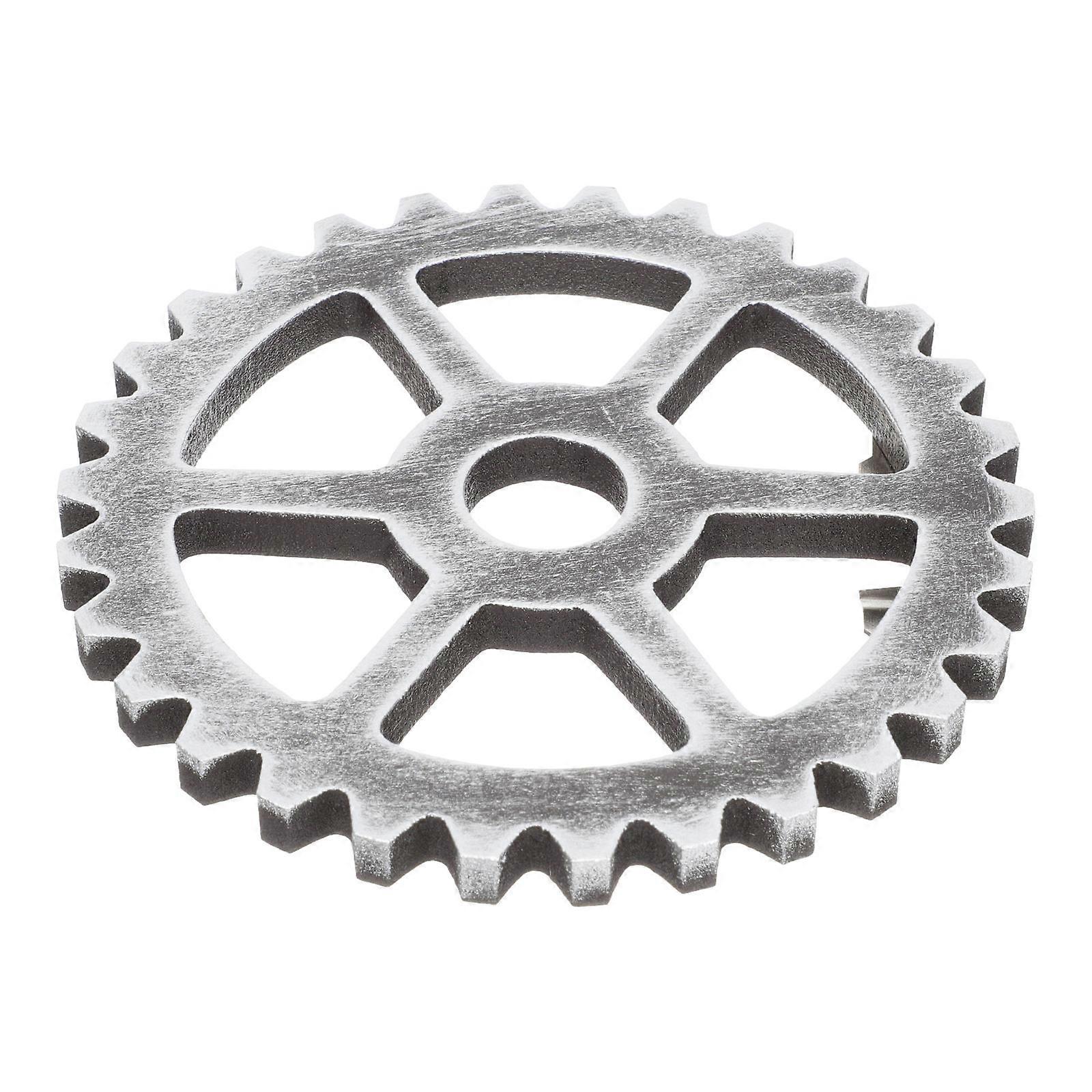 Industrial Gear Wall Decor Hanging Plastic Black 12cm