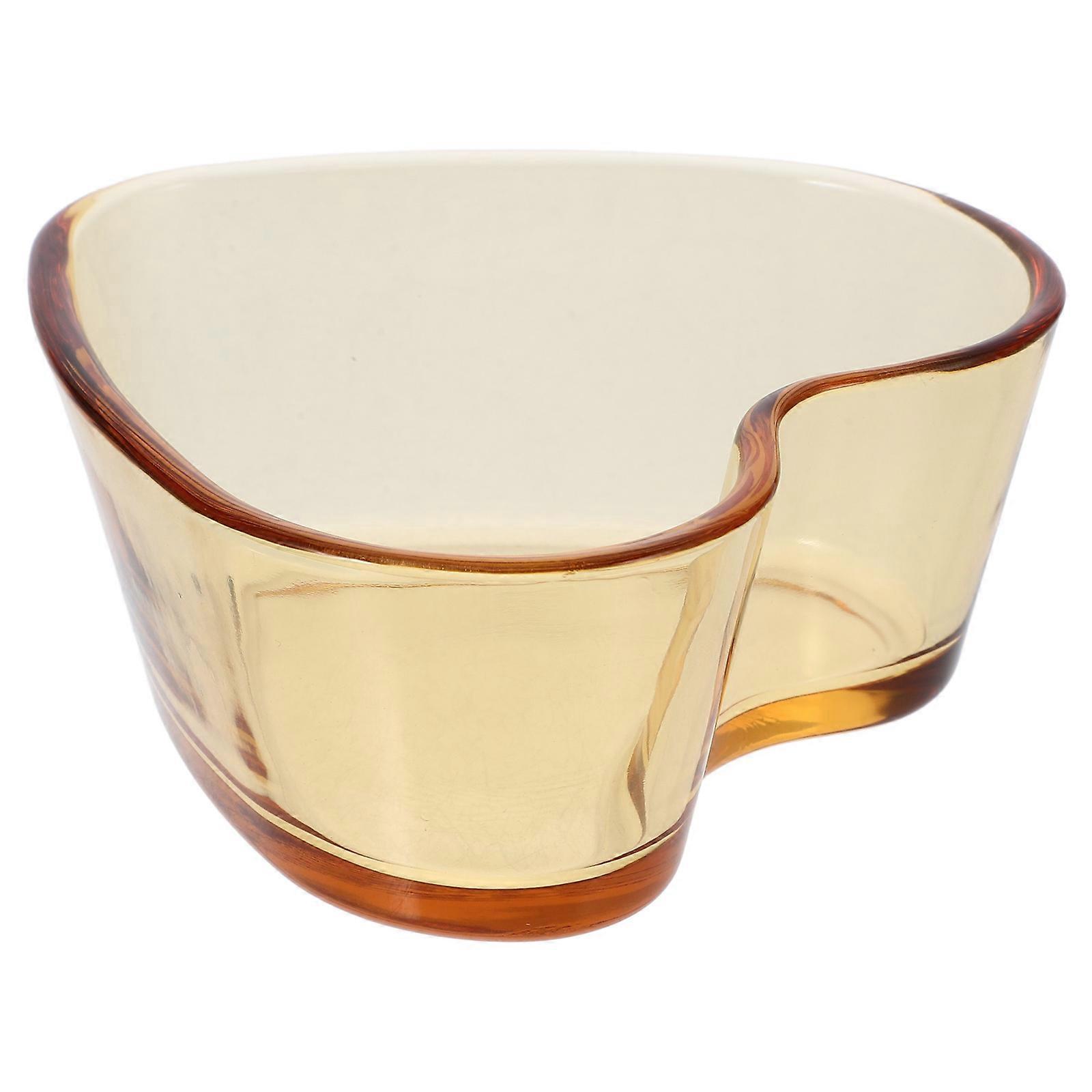 Tempered Glass Bowls For Steaming Eggs And Making Puddings Yellow Color 240ml Capacity 1Pack