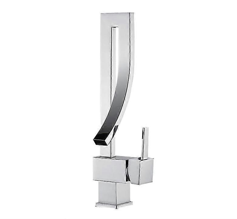 WC faucet bathroom cabinet black square 360 swivel faucet in chrome color color chrome