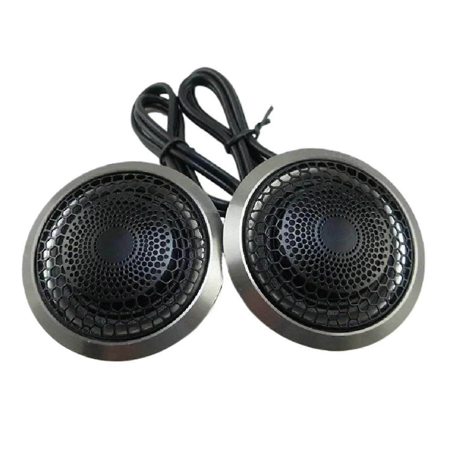 Horn Speaker Silk Dome Tweeter Ball 300W Performance HiFi Set Car Audio System, ideal for installing small car audio tweeters.