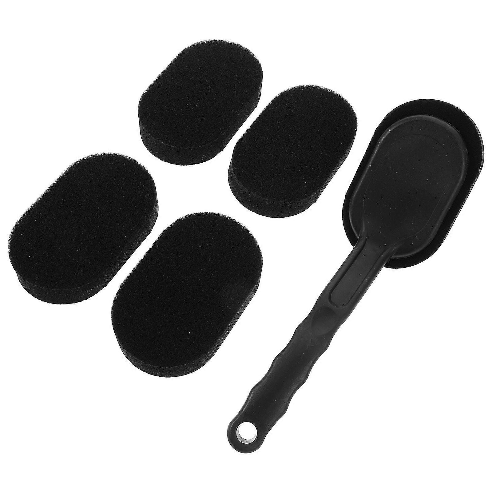 Rim Cleaner Brush Car Waxing Brush For Rectangular Shape Plastic 1Set