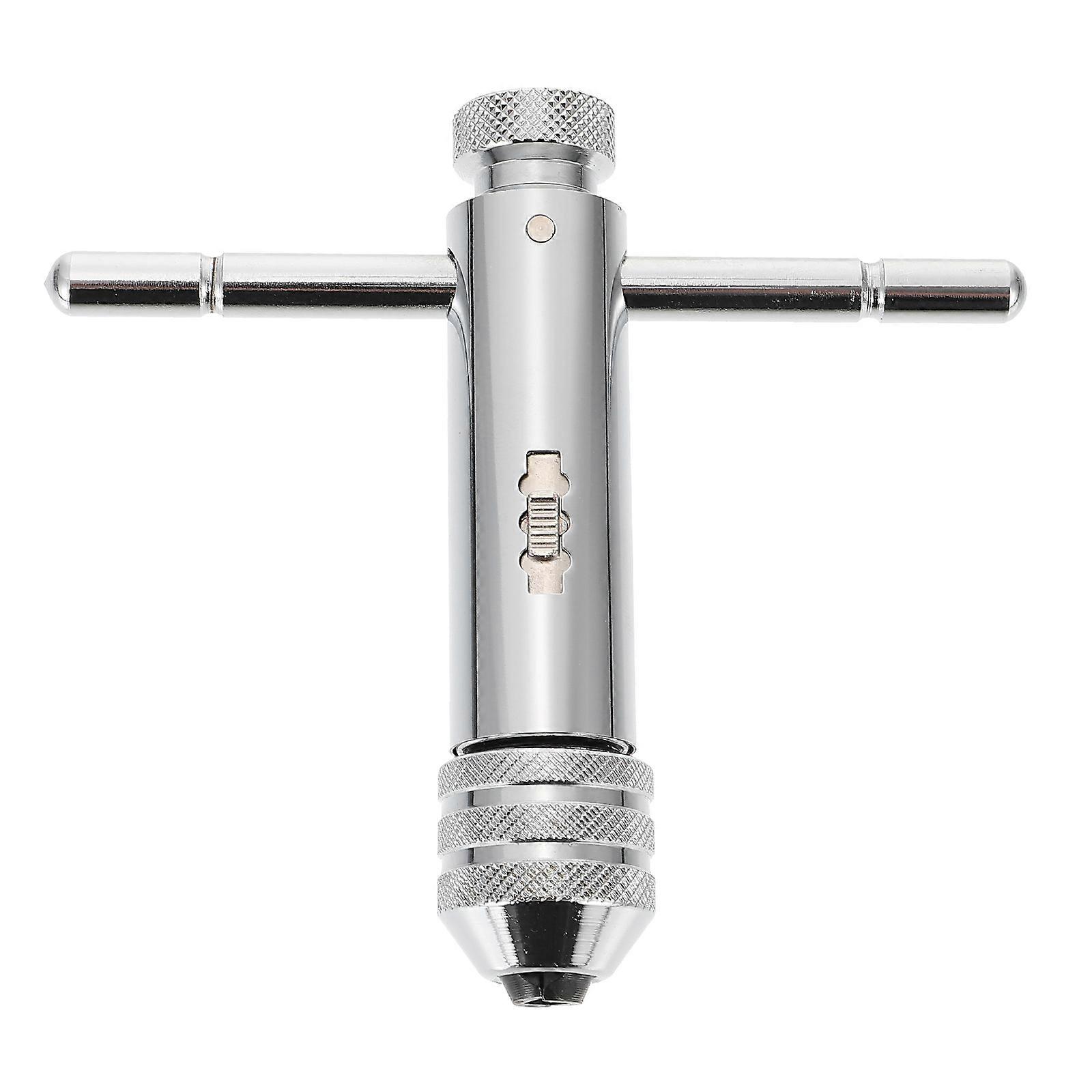 Ayarlanabilir Cırcır Aracı T Kolu Cırcır M5 Bisiklet Tamiri Için Manuel Onarım Aracı Temini Gümüş 1 Adet