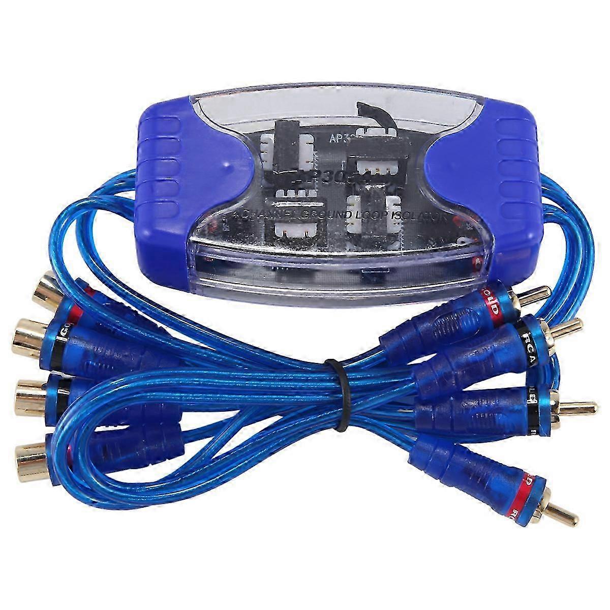 4-Channel Audio Noise Filter Suppressor Ground Loop Isolator 50W