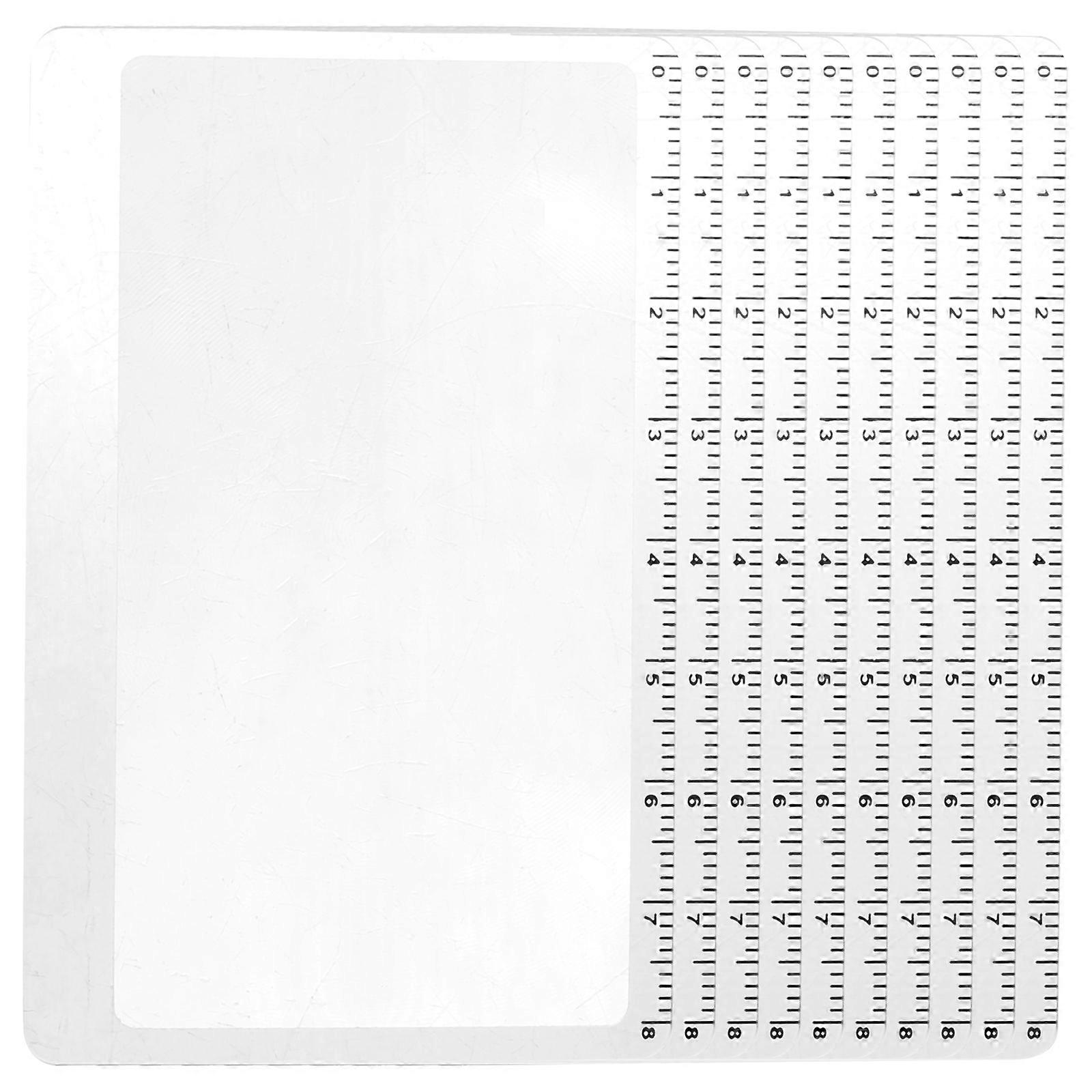 Ultra Thin Portable Reading Magnifier Set – 10pcs Compact Bookmark Magnifiers for Books, Measuring & Observation – Convenient Pocket Magnifying Tool