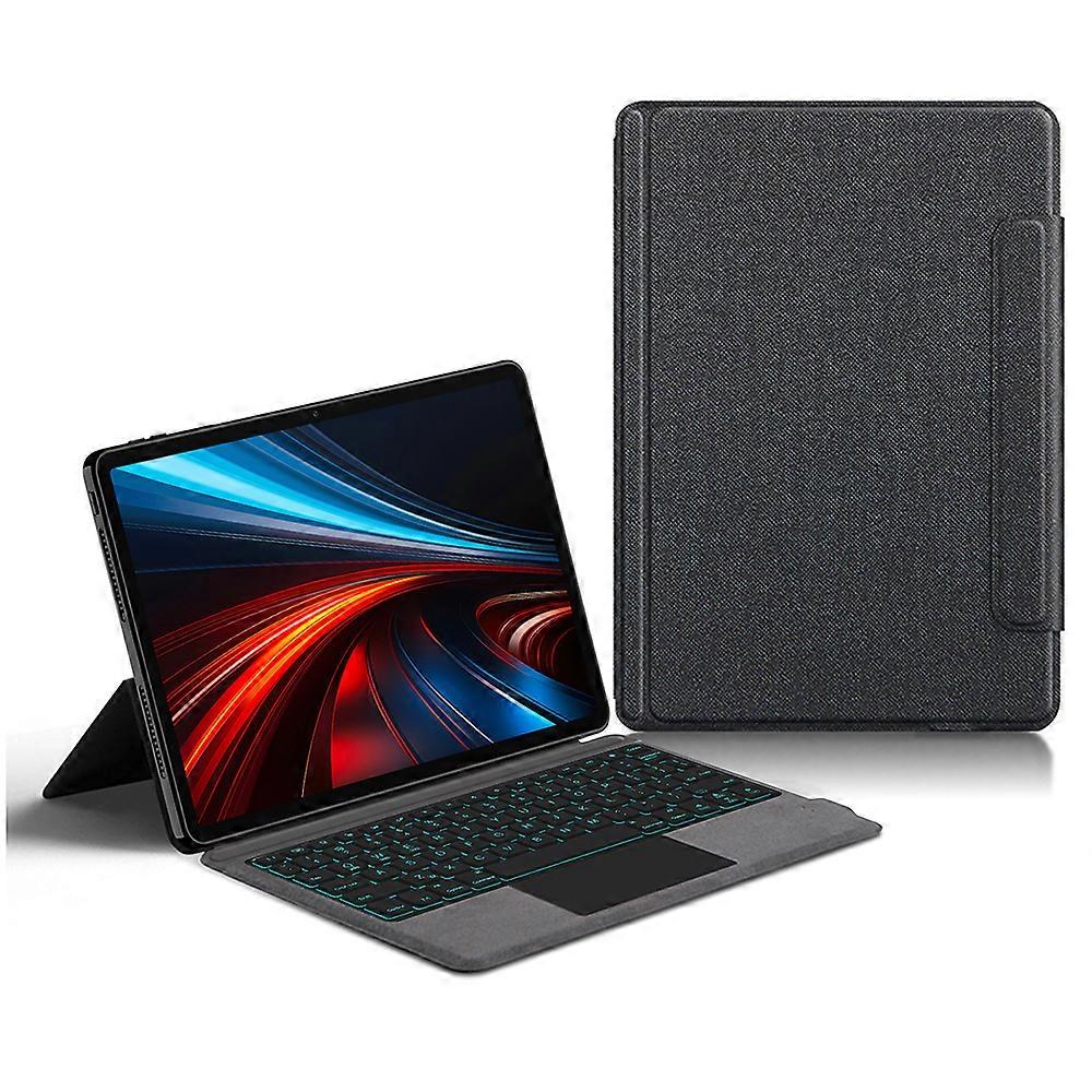 Funda de cuero para Honor Pad GT + teclado compatible con Bluetooth con panel táctil con retroiluminación