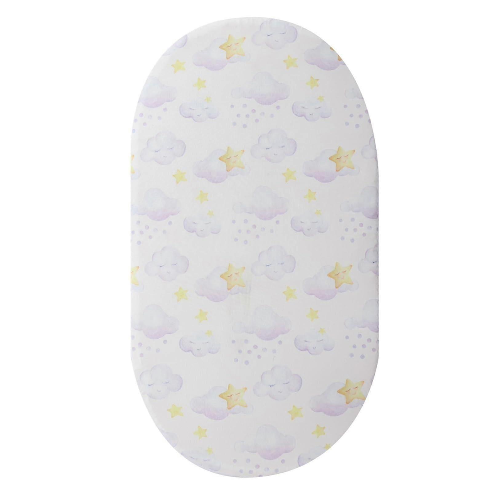 Cozy Cot Bed Sheet, Soft Cotton Bedding, Fits Various Shapes Including Oval and Rectangular Cots, Style17