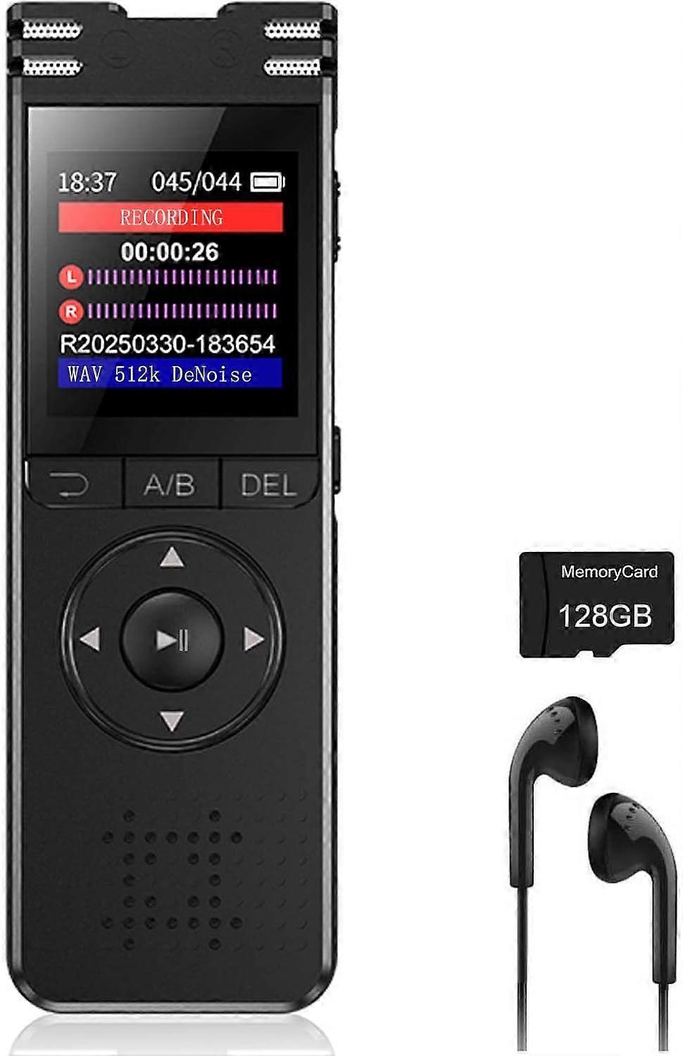 The latest 128GB digital voice recorder in 2025 with playback function, upgraded
