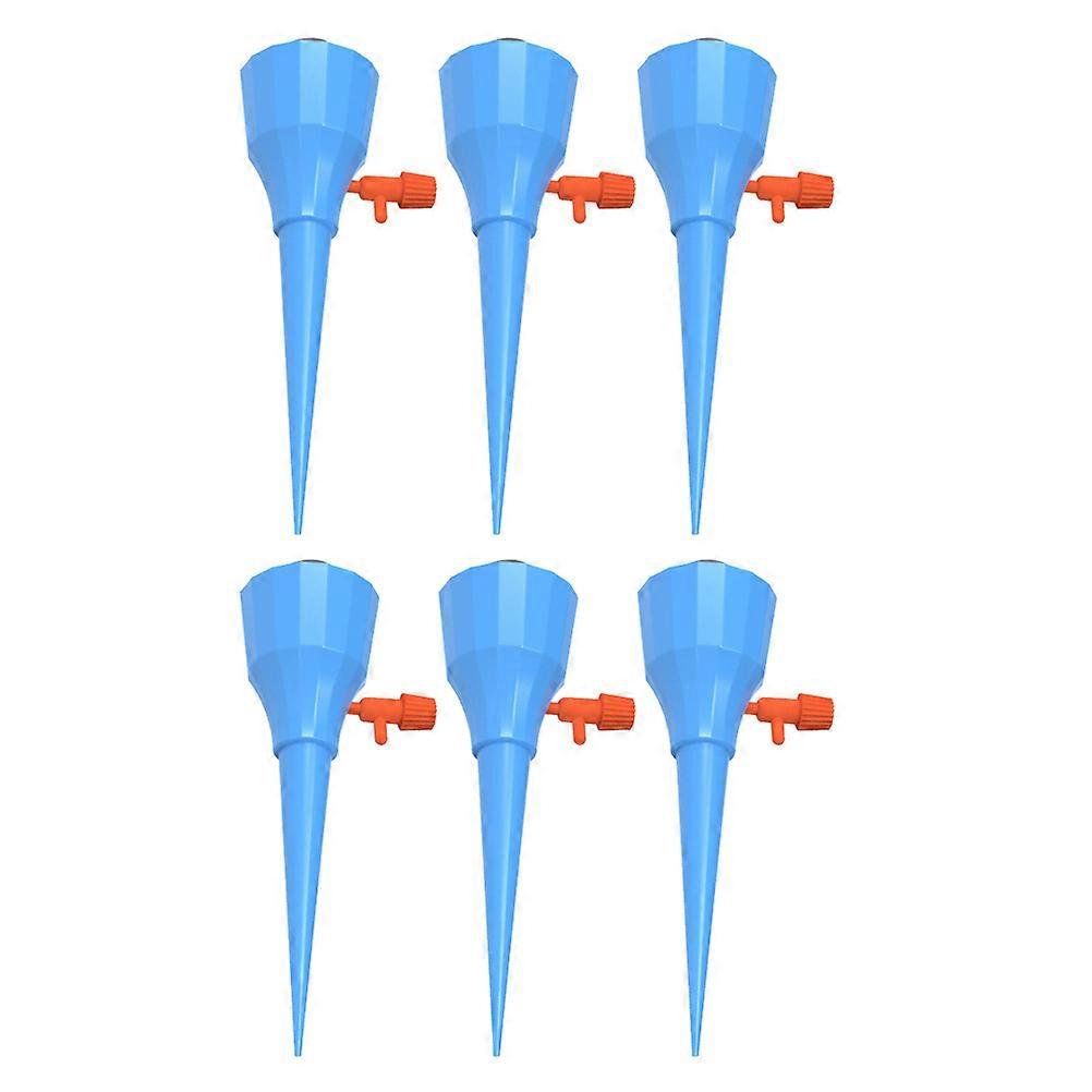 Sky-blue Watering Device with Constant Pressure Design for Plants 6pcs Universal PP Bottle Sprayer