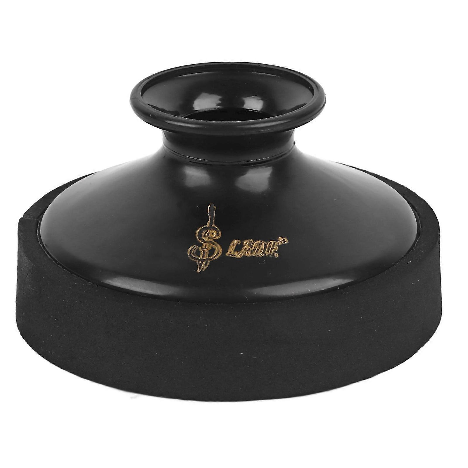 Alto Saxophone Mute Circular Silencer ABS Plastic Sax Sound Dampener for Beginner Playing Practice Black