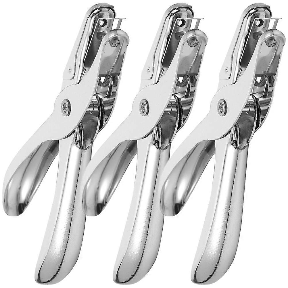 3Pcs Office Hole Puncher Multi Function Card Puncher Household Planner Puncher Office Stationery