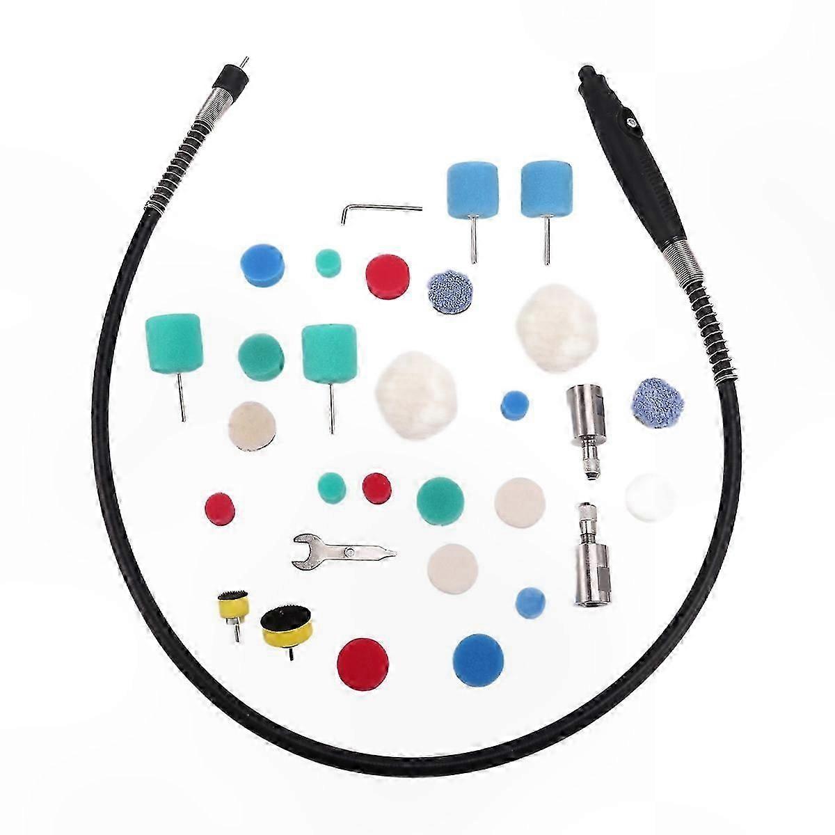 31-Piece Mini Polishing Pad Set for Detailing and Buffing