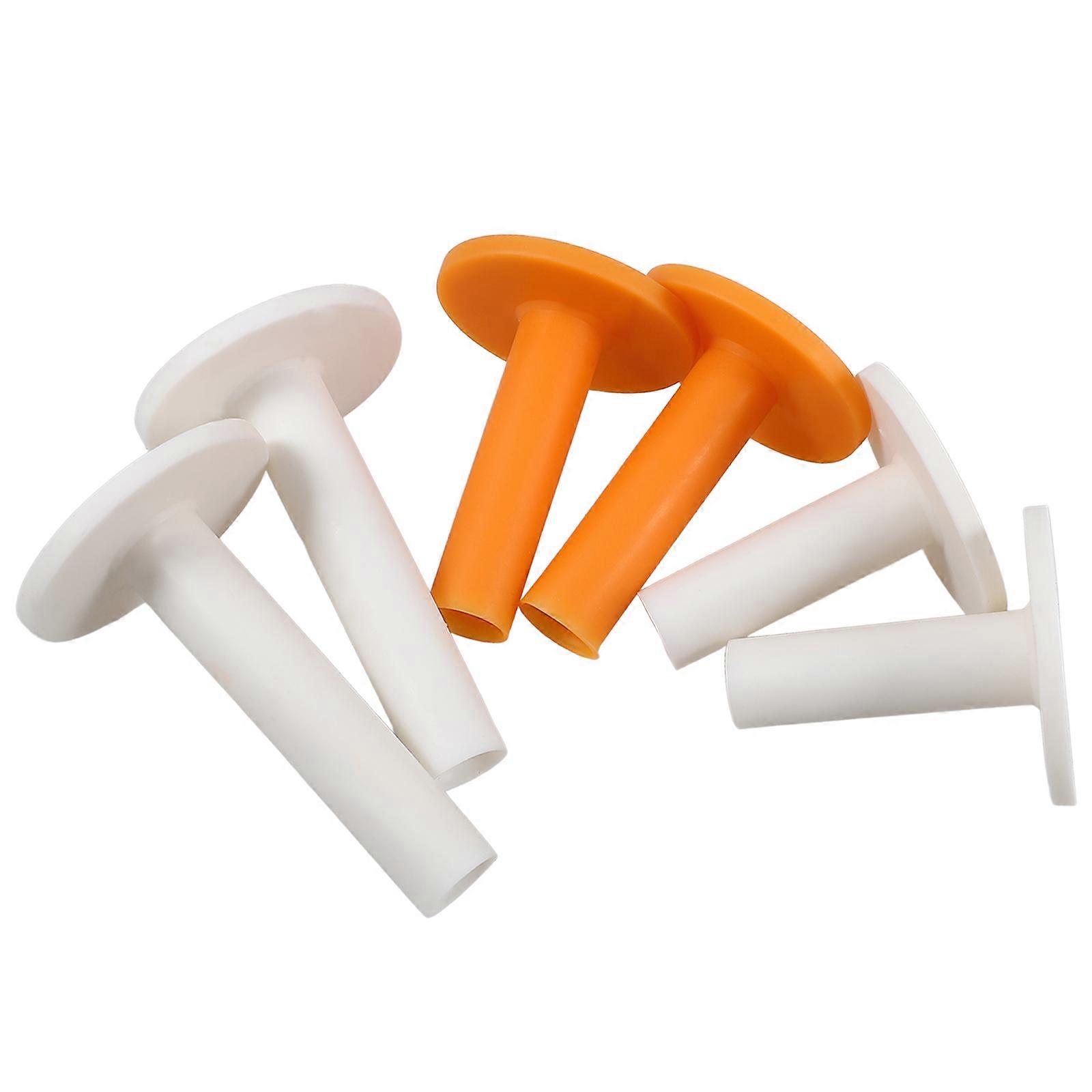 6pcs Golf Tees with Practice Mats – Durable Rubber Ball Holders for Indoor/Outdoor Skill Training and Office Use