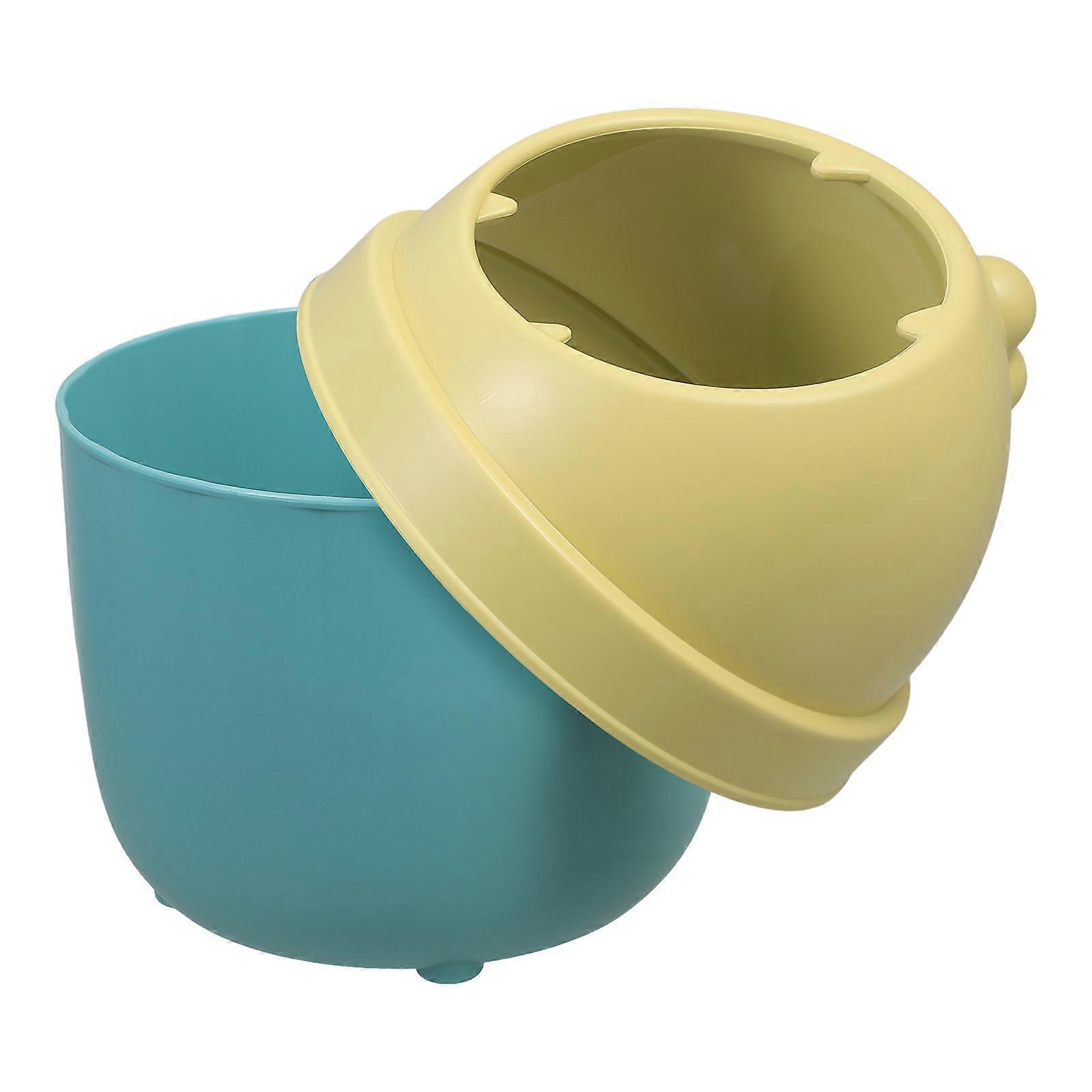 Cute Dinosaur Mini Desk Trash Can with Half Cover – Playful Design, Space Saving Desktop Waste Bin for Office and Bedroom Use