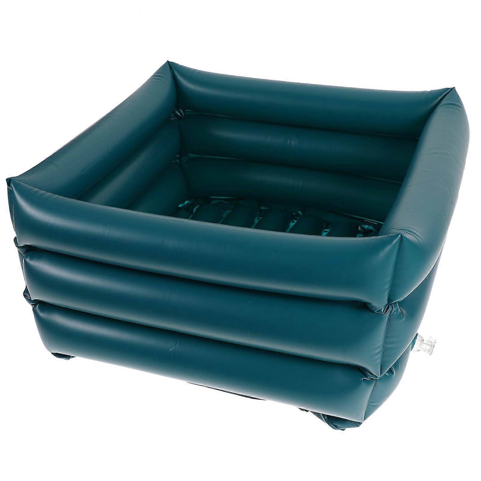 Portable PVC Basin for Patient Family Travel 1 Set Inflatable Cleaning Sink Foot Washing Container Random Style
