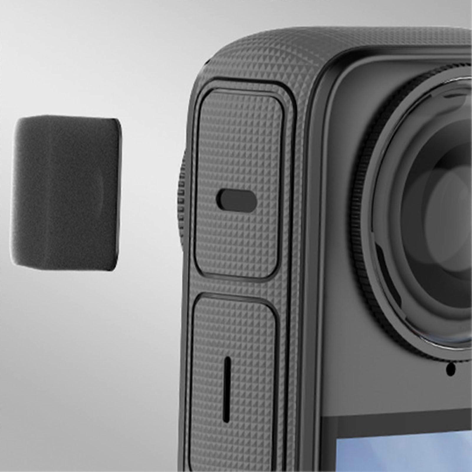 Action Camera Mic Wind Muff X2 Reduces Noise Clear Sound Compatible With X5 X4 X3 6-Pack Wind Muffs With Storage Box