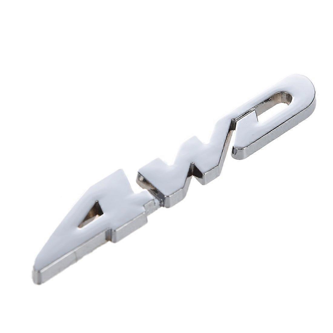 4WD Displacement Chrome Emblem Badge Sticker