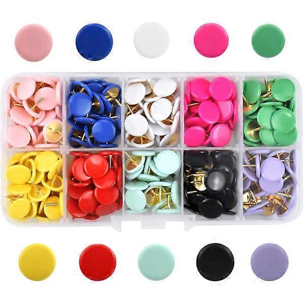 300 Pieces Decorative Push Pins Round Push Pins Different Colors