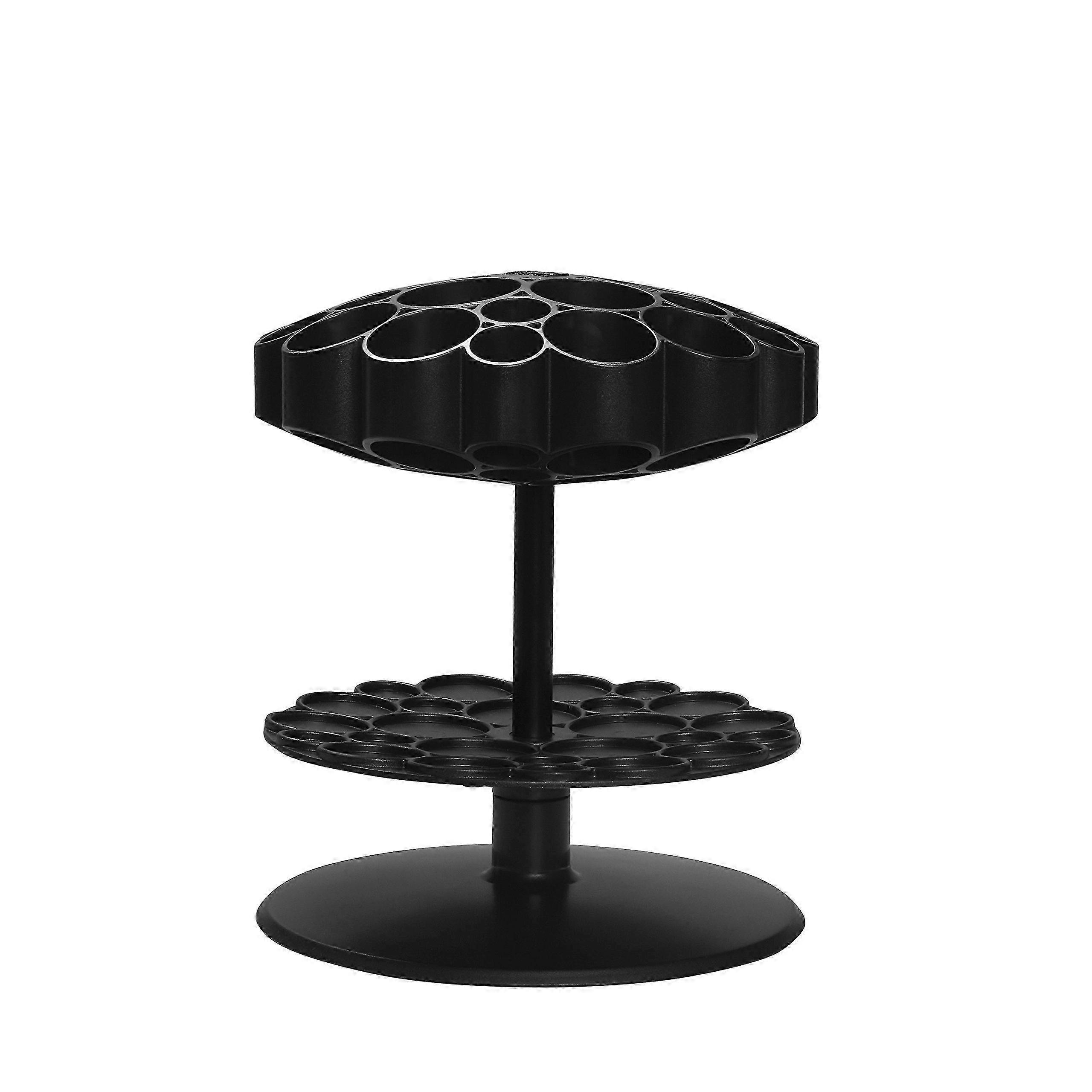Black Rotating Honeycomb Utensil Caddy for Kitchen Organization