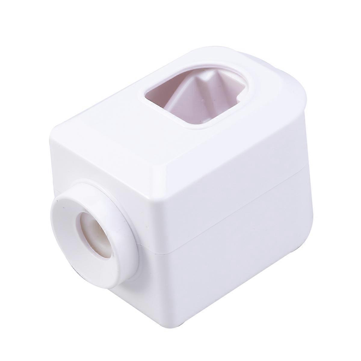 Automatic Toothpaste Dispenser Made of PP Material for Wall Mount White Easy to Install 5.9 Inches