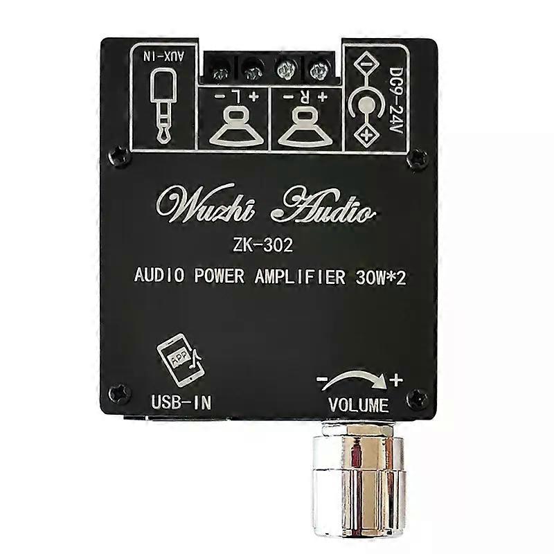 Practical Bluetooth Compatible Stereo Amplifier ZK-302 DC Digital Stereo Power Amplifiers for DIY Speakers
