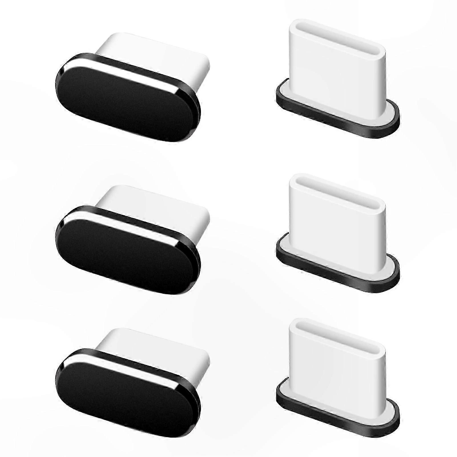 6-Pack Dust-Proof Plugs Compatible with Type-C Devices