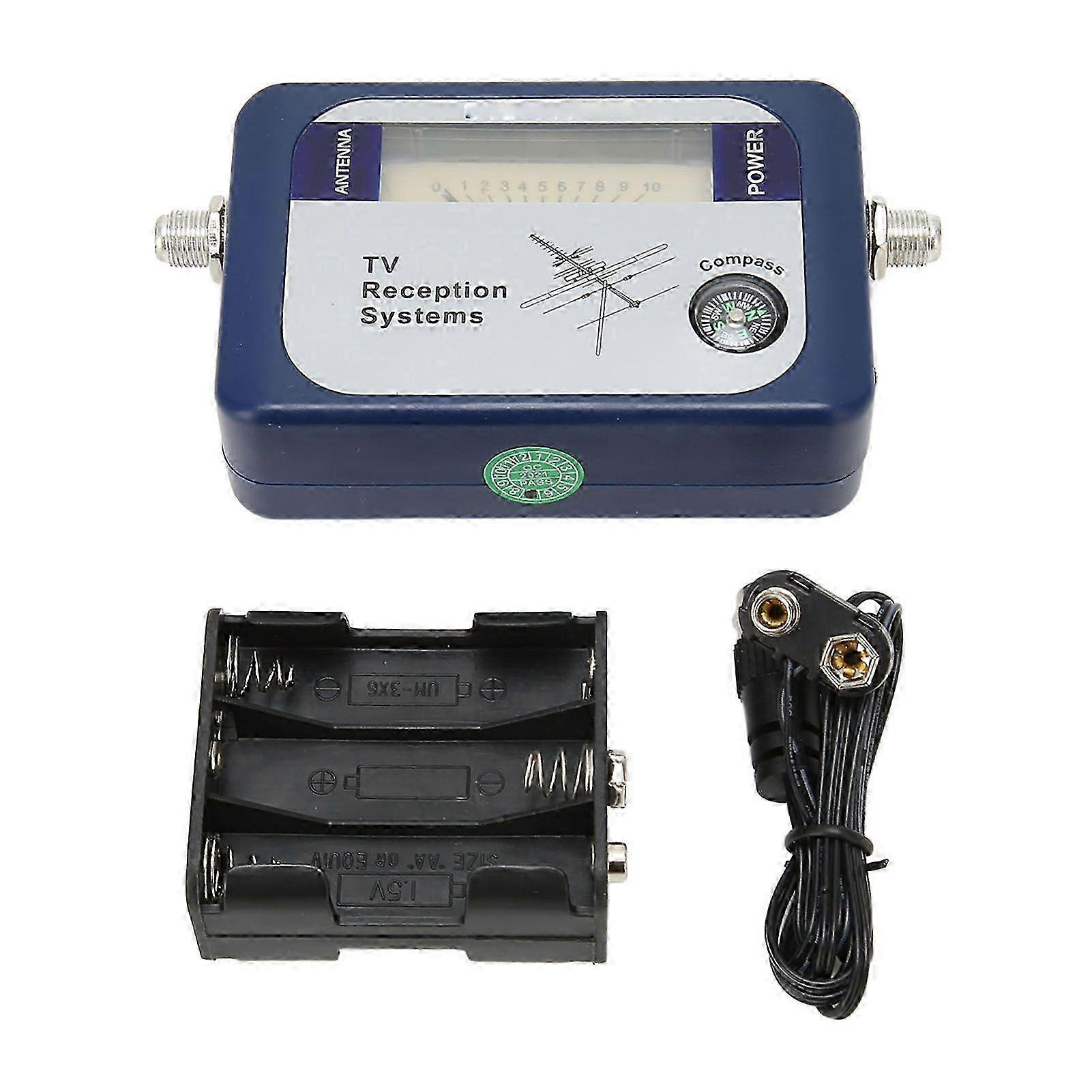Digital TV Signal Finder with Backlight for Satellite & Antenna Signal Strength Detection