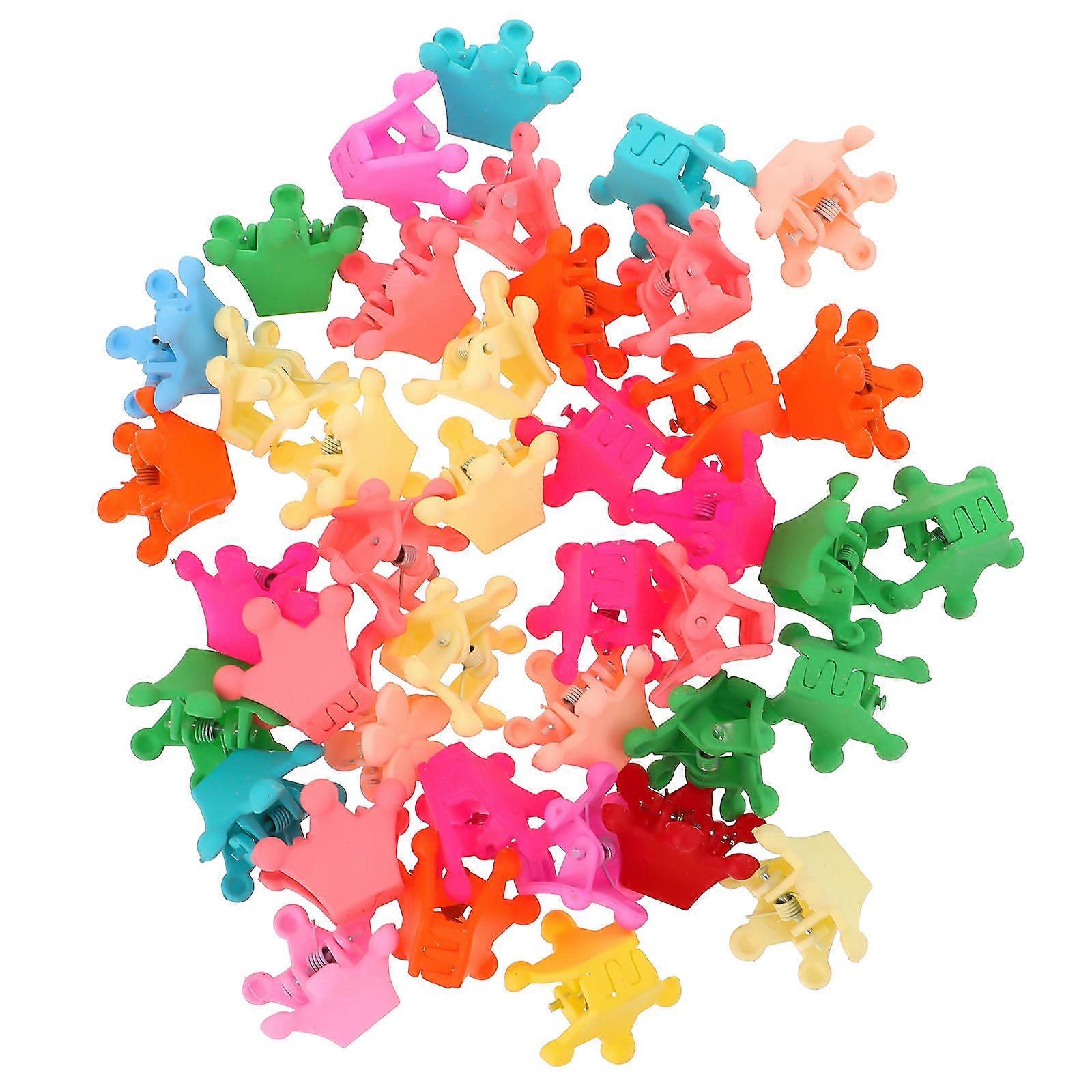 Grip Hair Claw Clips for Kids in Assorted Colors Lightweight and Durable Plastic 40 Pieces Small