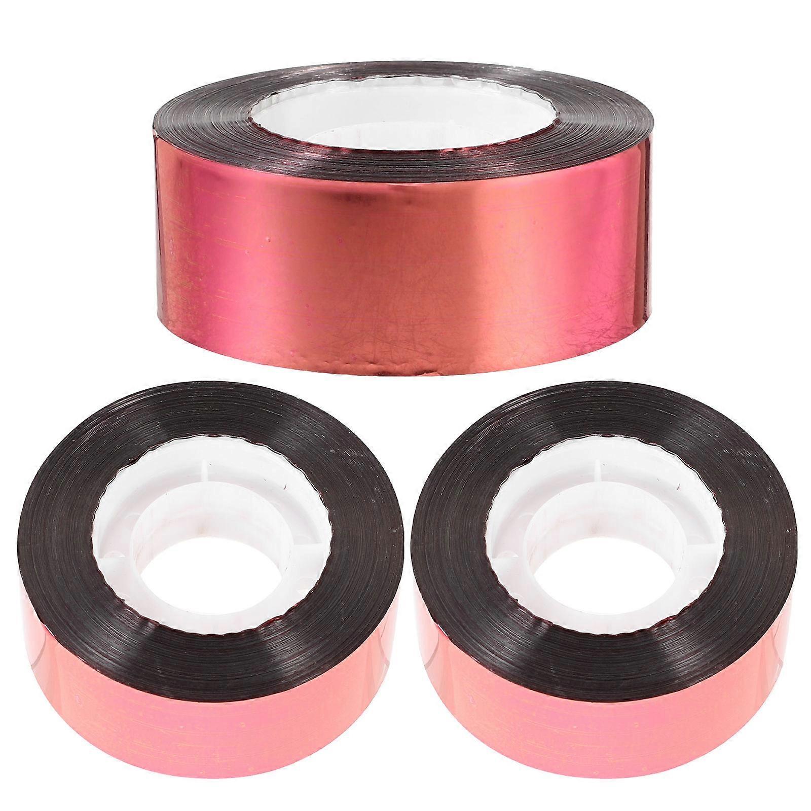 Outdoor Bird Scaring Tapes 3 Rolls Suitable for Farmers Homeowners Pigeons Red Reflective Durable PET Material