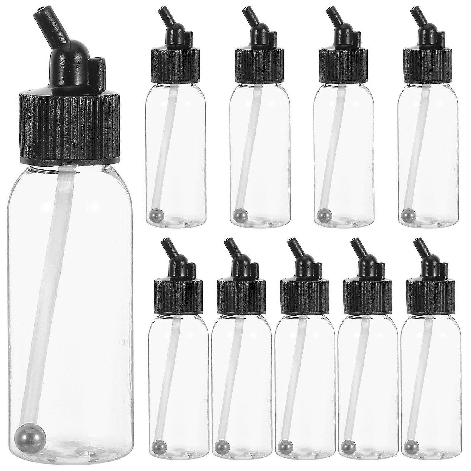 Airbrush 10Set Paint Jars for Painting Crafting Projects Plastic Multi Efficient Paint Storage