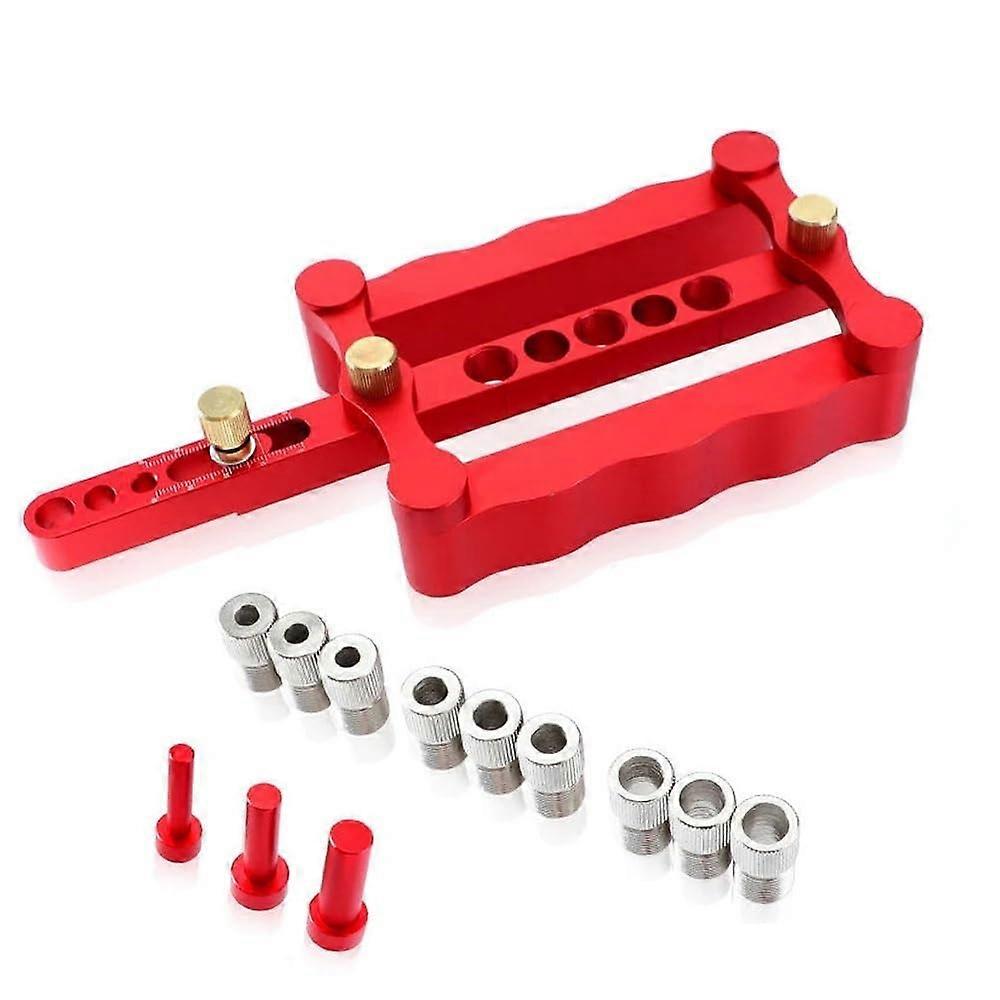 Dowelling Jig Kit 6/8/10 mm Self-Centering Drilling Guide Set for Woodworking with Adjustable Depth and Durable Design