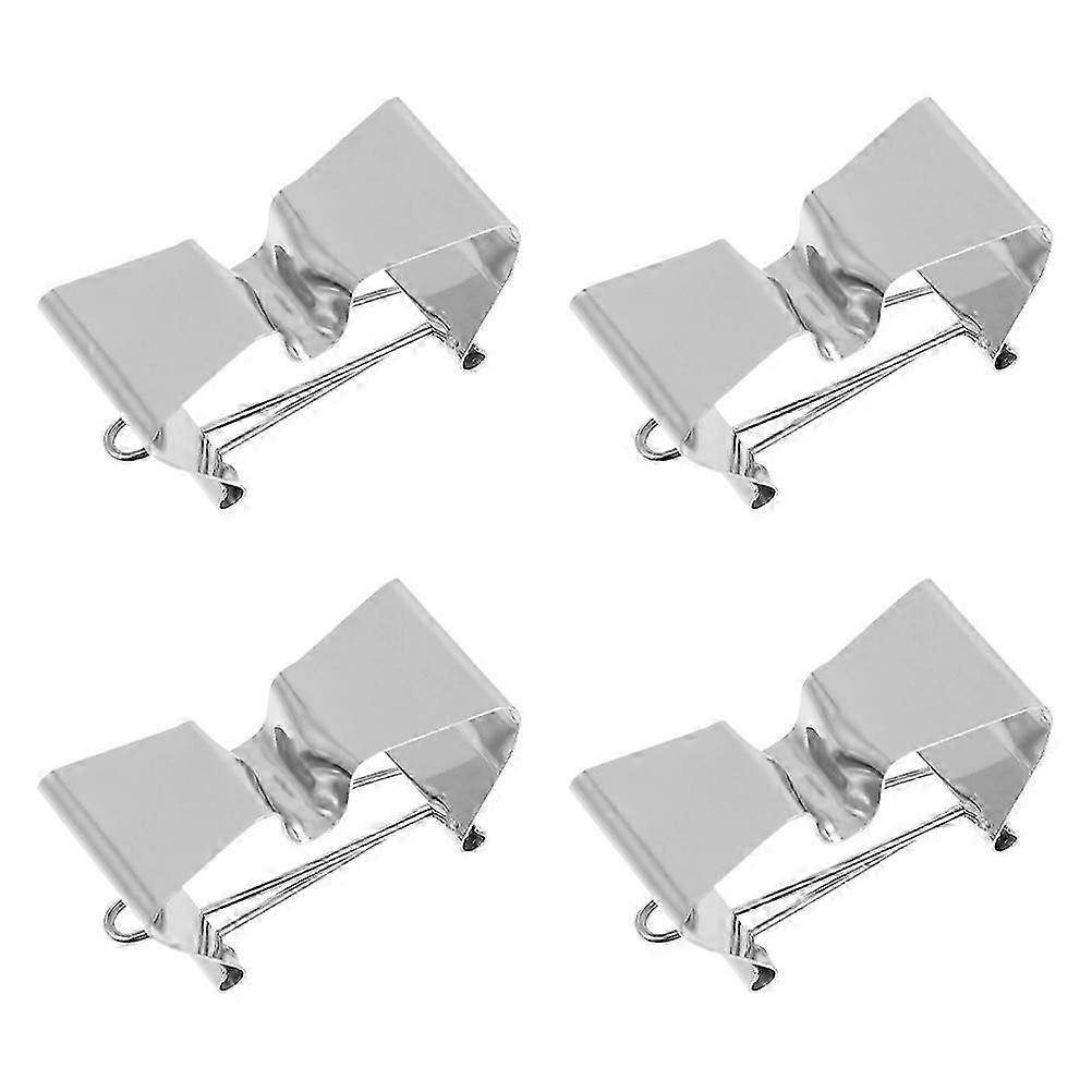 4個のシルバーキャンバスクリップ6x3x3cm油絵フレームクランプフットパッド付き