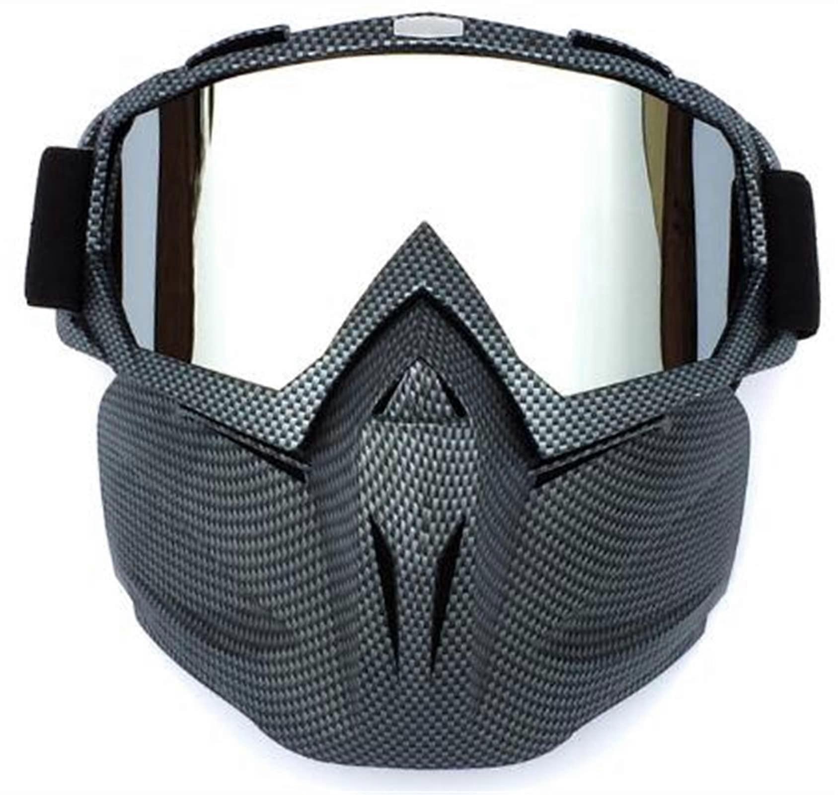 Motocross Glasses Motorcycle Goggles Vintage Shark Helmet Goggles Open Face Windproof Retro Mask Colour A9