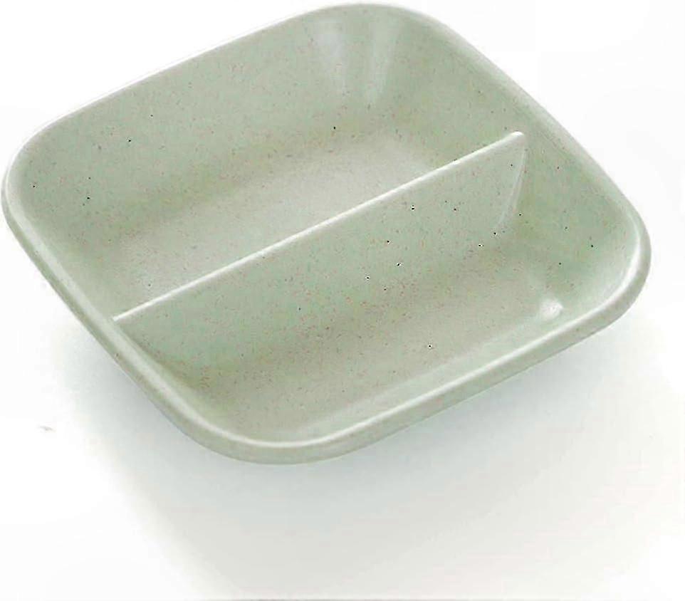 Multifunctional Double-Grid Sauce Dish for Kitchen and Appetizer Plates