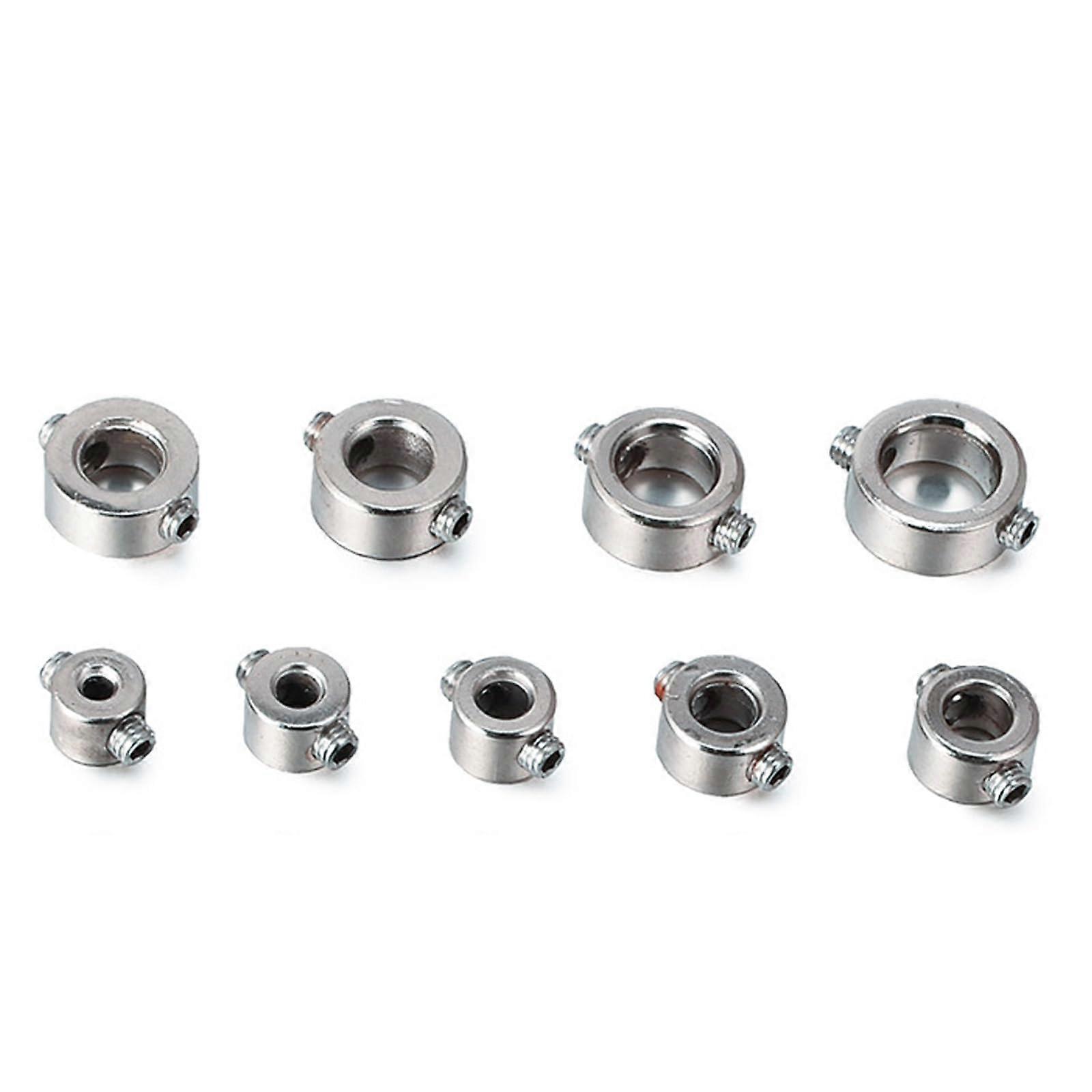 9pcs Drill Bit Depth Stop Collar Rings Drill Bit Stop Collar Set Tool With Screw Drill Depth Limiter